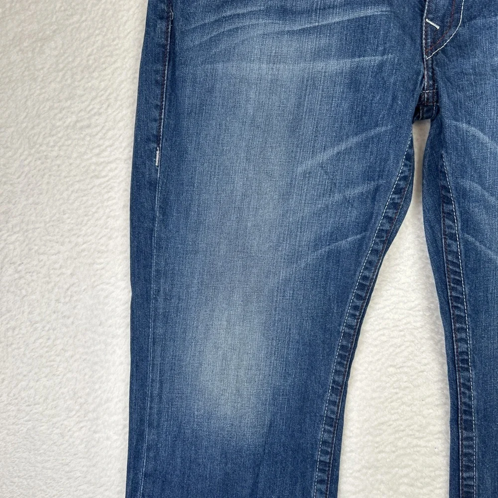 TRUE RELIGION JEANS Straight WFLPS Red Stitching Sz 42 (43x34).